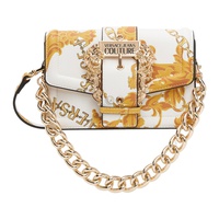 베르사체 진 꾸뛰르 베르사체 Versace Jeans Couture White & Gold Chain Couture Bag 232202F048114