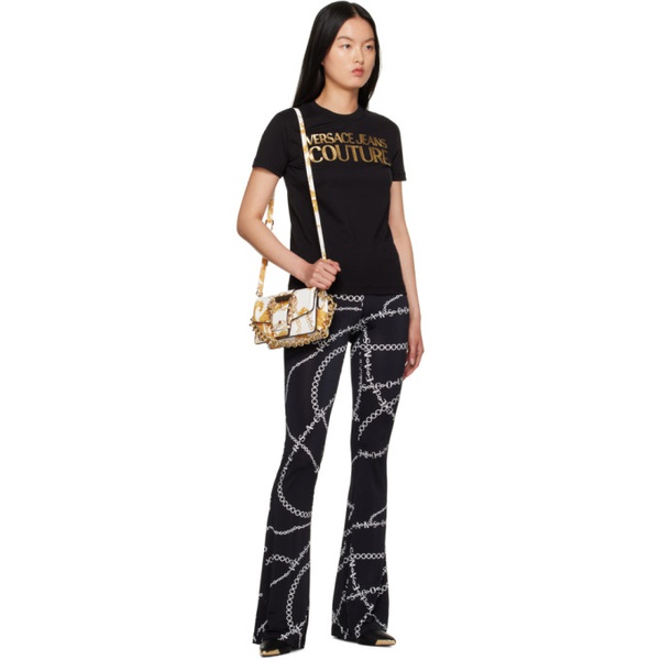 베르사체 베르사체 진 꾸뛰르 베르사체 Versace Jeans Couture White & Gold Chain Couture Bag 232202F048114