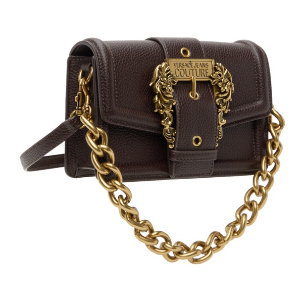 베르사체 베르사체 진 꾸뛰르 베르사체 Versace Jeans Couture Brown Curb Chain Bag 232202F048120