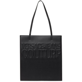 베르사체 진 꾸뛰르 베르사체 Versace Jeans Couture Black Embossed Tote 232202F049008