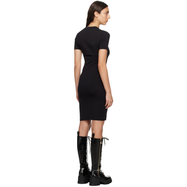 베르사체 베르사체 진 꾸뛰르 베르사체 Versace Jeans Couture Black T-Shirt Minidress 232202F052018
