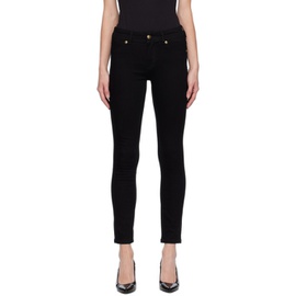 베르사체 진 꾸뛰르 베르사체 Versace Jeans Couture Black V-Emblem Jeans 232202F069007