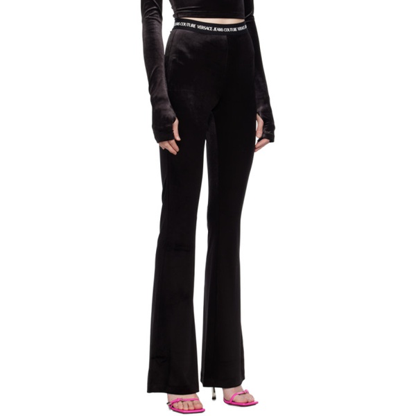 베르사체 베르사체 진 꾸뛰르 베르사체 Versace Jeans Couture Black Flared Leggings 232202F085013