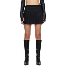 베르사체 진 꾸뛰르 베르사체 Versace Jeans Couture Black Pleated Mini Skirt 232202F090004
