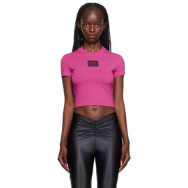베르사체 진 꾸뛰르 베르사체 Versace Jeans Couture Pink Piece Number T-Shirt 232202F110020