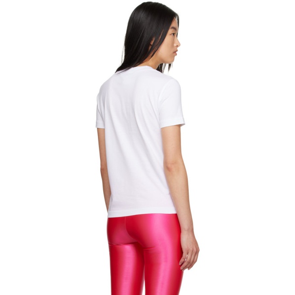 베르사체 베르사체 진 꾸뛰르 베르사체 Versace Jeans Couture White Printed T-Shirt 232202F110040