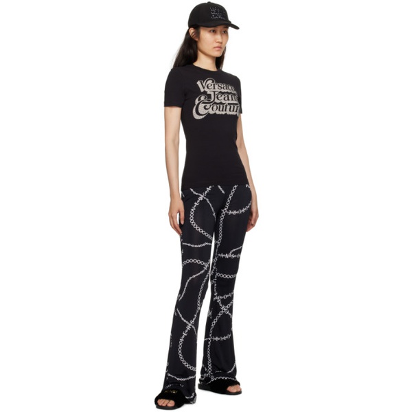 베르사체 베르사체 진 꾸뛰르 베르사체 Versace Jeans Couture Black Shelly Slides 232202F124004