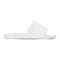 베르사체 진 꾸뛰르 베르사체 Versace Jeans Couture White Shelly Slides 232202F124008