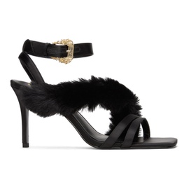 베르사체 진 꾸뛰르 베르사체 Versace Jeans Couture Black Emily Heeled Sandals 232202F125002