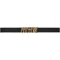 베르사체 진 꾸뛰르 베르사체 Versace Jeans Couture Black Logo Belt 232202M131004