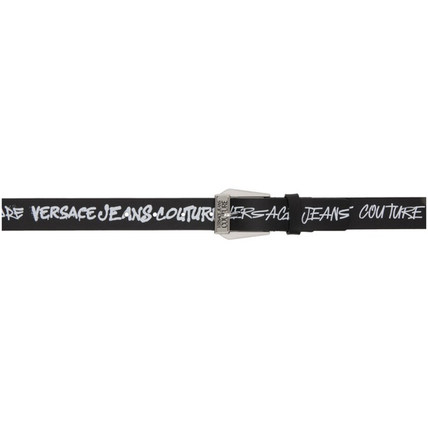 베르사체 베르사체 진 꾸뛰르 베르사체 Versace Jeans Couture Black & White Logo Belt 232202M131007