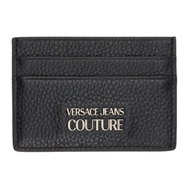 베르사체 진 꾸뛰르 베르사체 Versace Jeans Couture Black Logo Card Holder 232202M163003