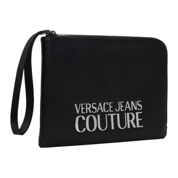 베르사체 베르사체 진 꾸뛰르 베르사체 Versace Jeans Couture Black Grained Pouch 232202M171000