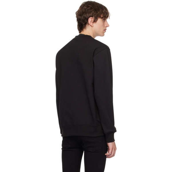 베르사체 베르사체 진 꾸뛰르 베르사체 Versace Jeans Couture Black Flocked Sweatshirt 232202M204003
