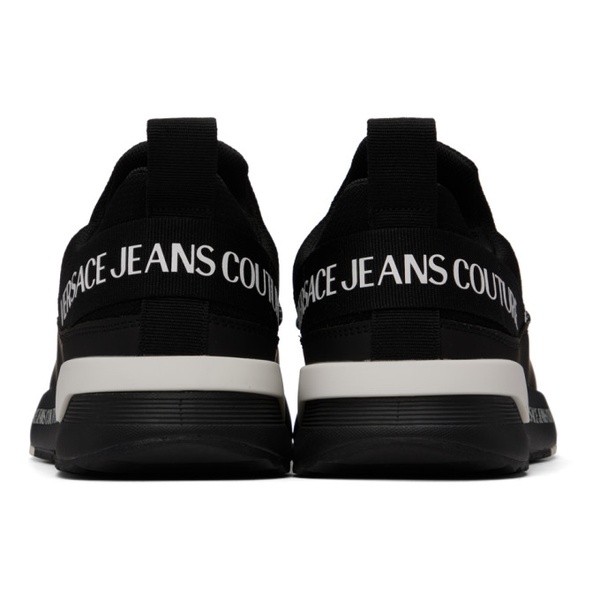 베르사체 베르사체 진 꾸뛰르 베르사체 Versace Jeans Couture Black Dynamic Sneakers 232202M237025