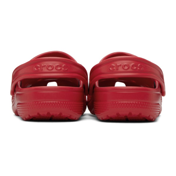 크록스 Crocs Red Classic Clogs 232209F121019
