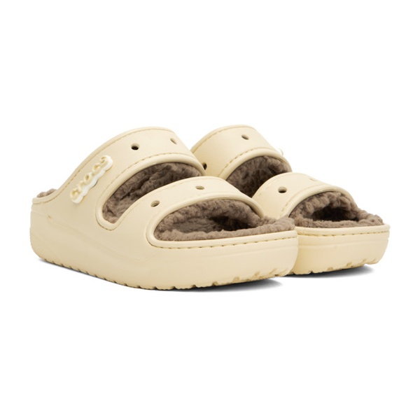 크록스 Crocs 오프화이트 Off-White Classic Cozzzy Sandals 232209F124001