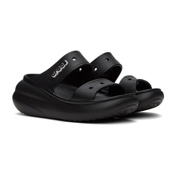크록스 Crocs Black Crush Sandals 232209F124002