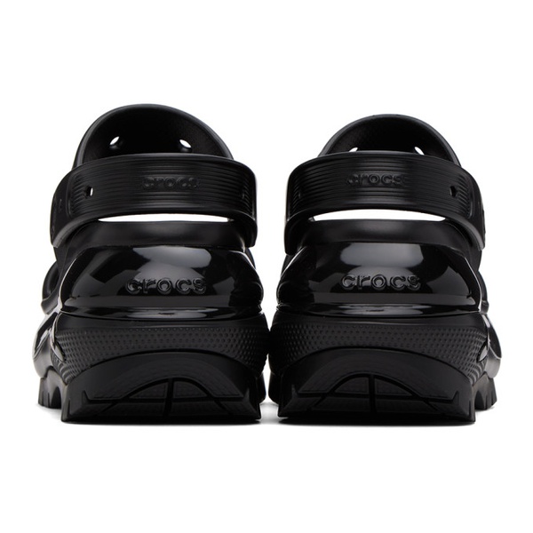 크록스 Crocs Black Mega Crush Sandals 232209F124005