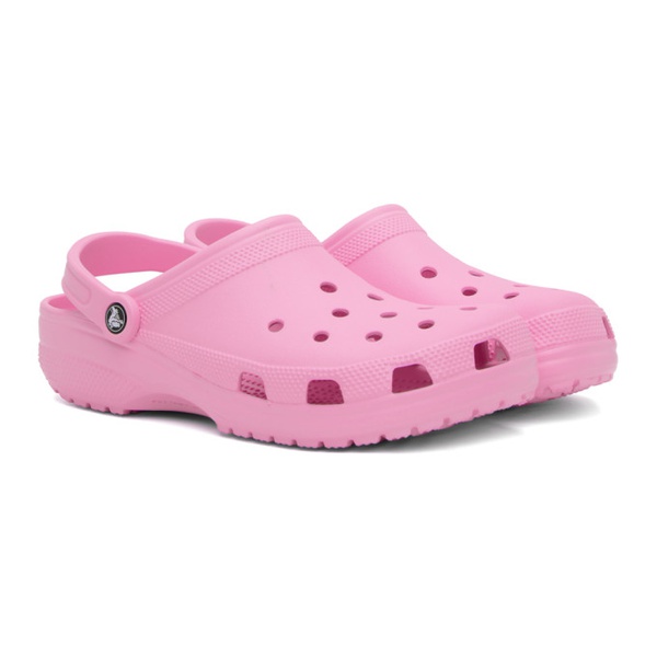 크록스 Crocs Pink Classic Clogs 232209M234012