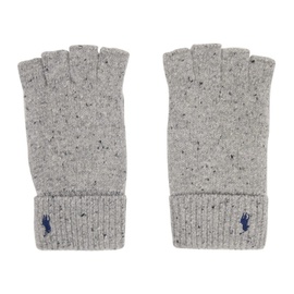 폴로 랄프 로렌 Polo Ralph Lauren Gray Embroidered Gloves 232213M135001