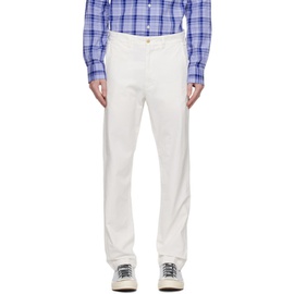 폴로 랄프 로렌 Polo Ralph Lauren White Straight Fit Trousers 232213M191003