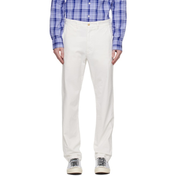 폴로랄프로렌 폴로 랄프 로렌 Polo Ralph Lauren White Straight Fit Trousers 232213M191003