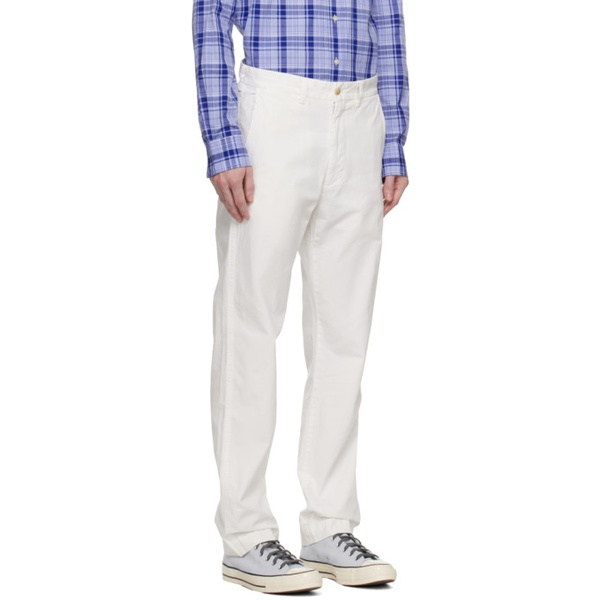 폴로랄프로렌 폴로 랄프 로렌 Polo Ralph Lauren White Straight Fit Trousers 232213M191003