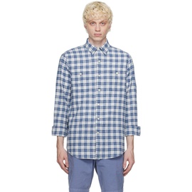 폴로 랄프 로렌 Polo Ralph Lauren White & Indigo Classic Fit Shirt 232213M192018