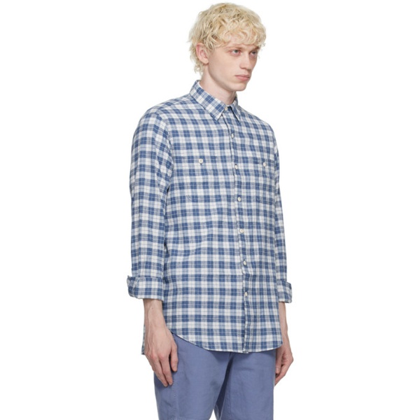 폴로랄프로렌 폴로 랄프 로렌 Polo Ralph Lauren White & Indigo Classic Fit Shirt 232213M192018