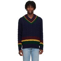 폴로 랄프 로렌 Polo Ralph Lauren Navy Stripe Sweater 232213M206001