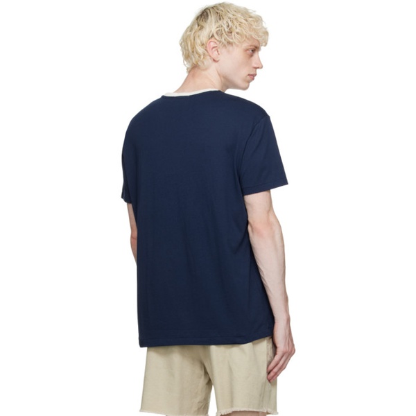 폴로랄프로렌 폴로 랄프 로렌 Polo Ralph Lauren Navy Printed T-Shirt 232213M213013