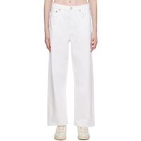 에이골디 AGOLDE White Slung Jeans 232214F069019