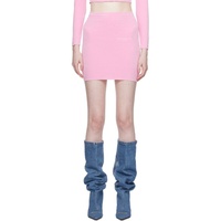 알렉산더왕.T Alexanderwang.t Pink Bonded Miniskirt 232214F090008