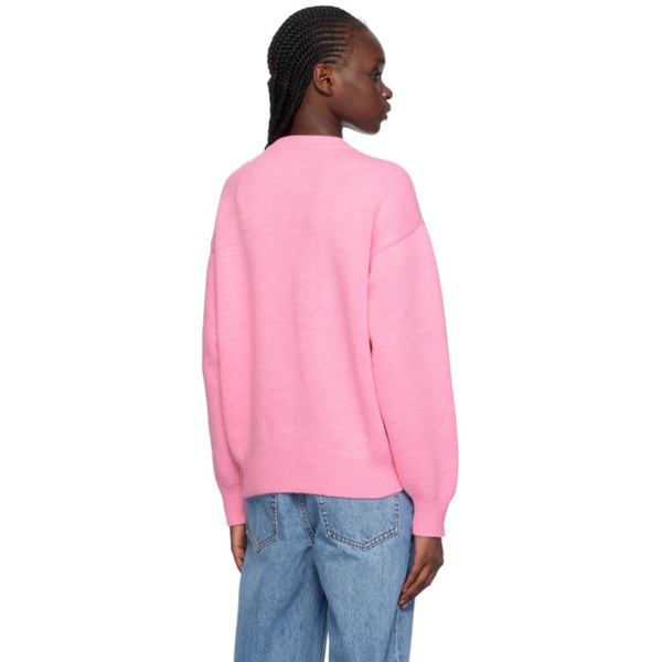  알렉산더왕.T Alexanderwang.t Pink Embossed Sweater 232214F098010