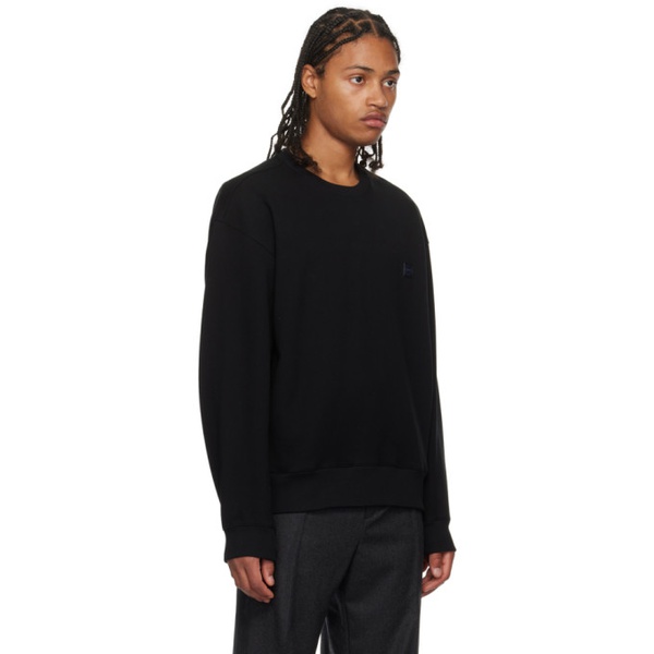  솔리드 옴므 Solid Homme Black Embroidered Sweatshirt 232221M204000