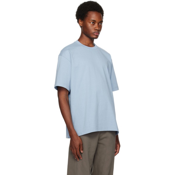  솔리드 옴므 Solid Homme Blue Soft Back T-Shirt 232221M213007