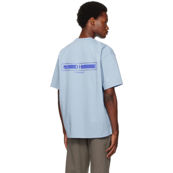  솔리드 옴므 Solid Homme Blue Soft Back T-Shirt 232221M213007