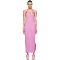 미아우 Miaou SSENSE Exclusive Pink Thais Maxi Dress 232224F055004