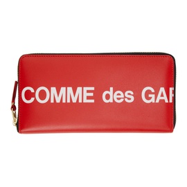 COMME des GARCONS WALLETS Red Huge Logo Wallet 232230F040010