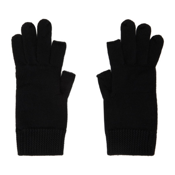  릭 오웬스 Rick Owens Black Touchscreen Gloves 232232M135004