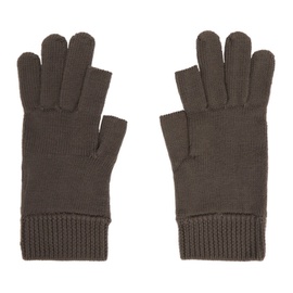 릭 오웬스 Rick Owens Gray Touchscreen Gloves 232232M135005
