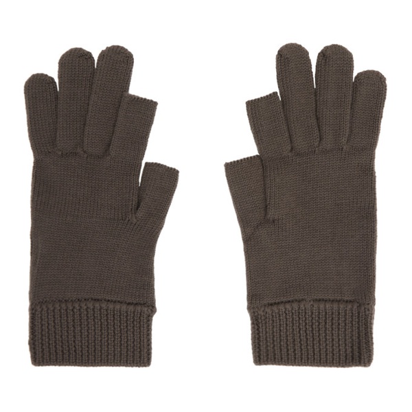  릭 오웬스 Rick Owens Gray Touchscreen Gloves 232232M135005