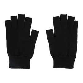 릭 오웬스 Rick Owens Black Fingerless Gloves 232232M135011
