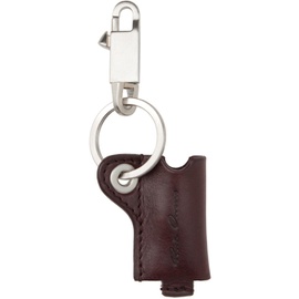 릭 오웬스 Rick Owens Burgundy Mini Lighter Holder Keychain 232232M148007