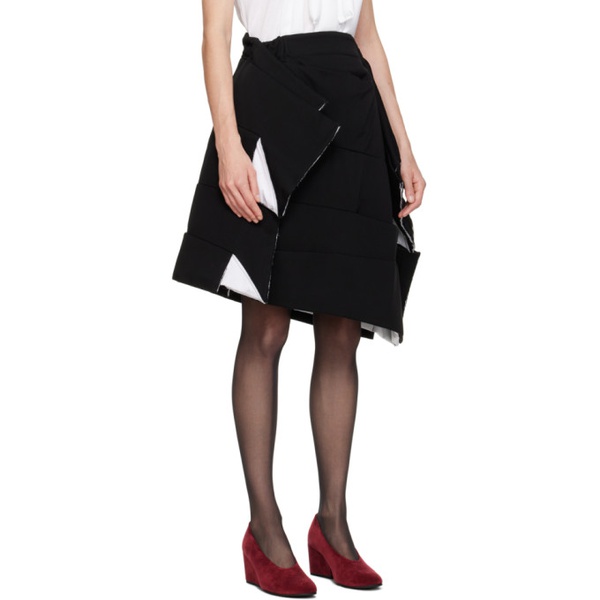  Comme des Garcons Black Tiered Midi Skirt 232245F092004