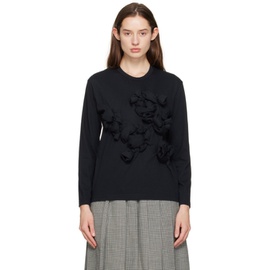 Comme des Garcons Black Knotted Long Sleeve T-Shirt 232245F110001