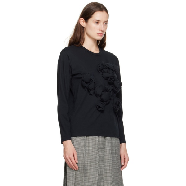  Comme des Garcons Black Knotted Long Sleeve T-Shirt 232245F110001