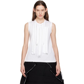 Comme des Garcons White Padded Tank Top 232245F111000
