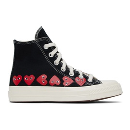 COMME des GARCONS PLAY Black 컨버스 Converse 에디트 Edition Chuck 70 Multi Heart Sneakers 232246F127002